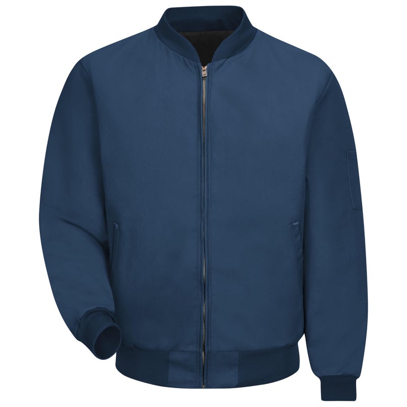 Red Kap Men's Solid Team Jacket, Navy, Large - Image 1